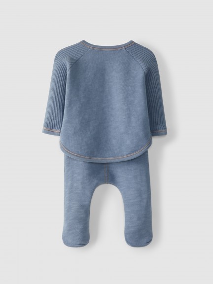 Set sweater and pants with feet Set sweater and pants with feet