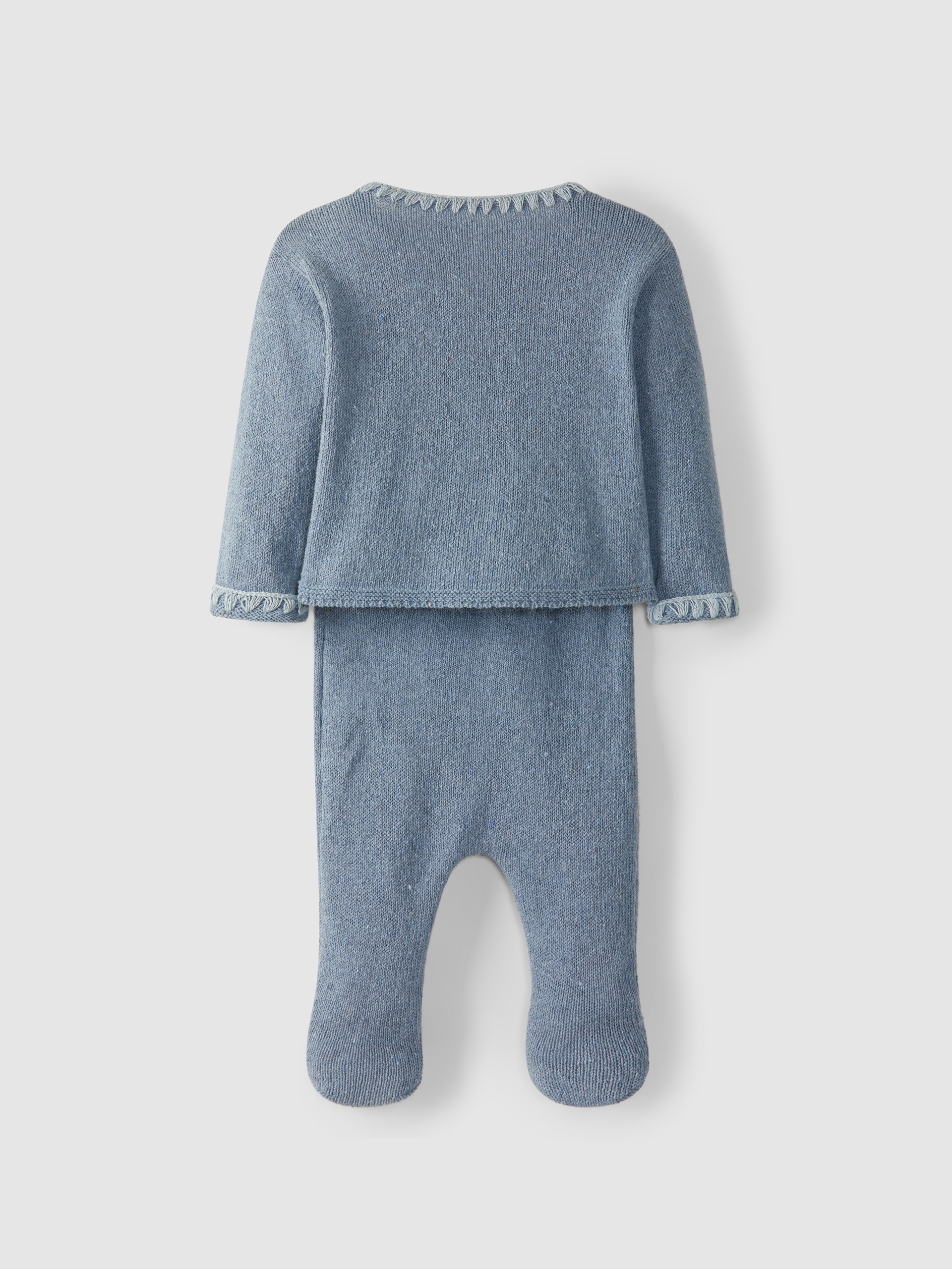 Kit jersey y polaina de punto.