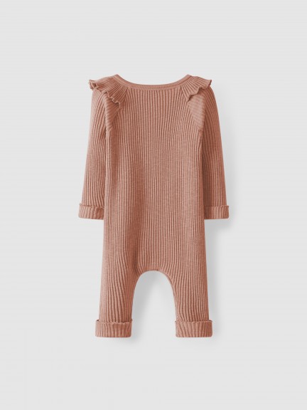 Fatinho com folho em malha canelada Fatinho com folho em malha canelada