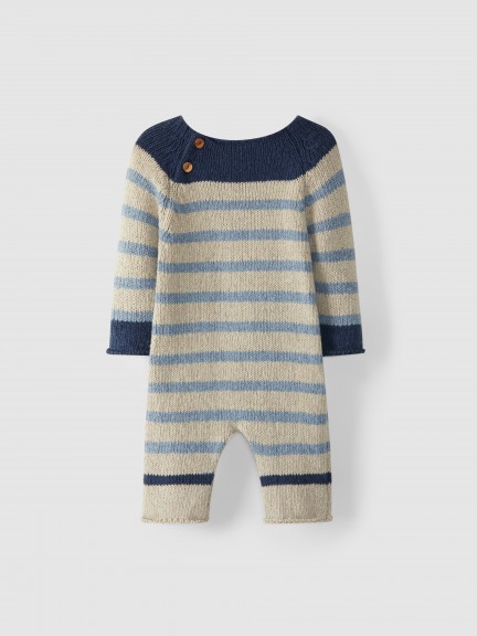 Striped knitted romper Striped knitted romper