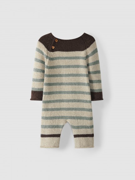 Striped knitted romper Striped knitted romper