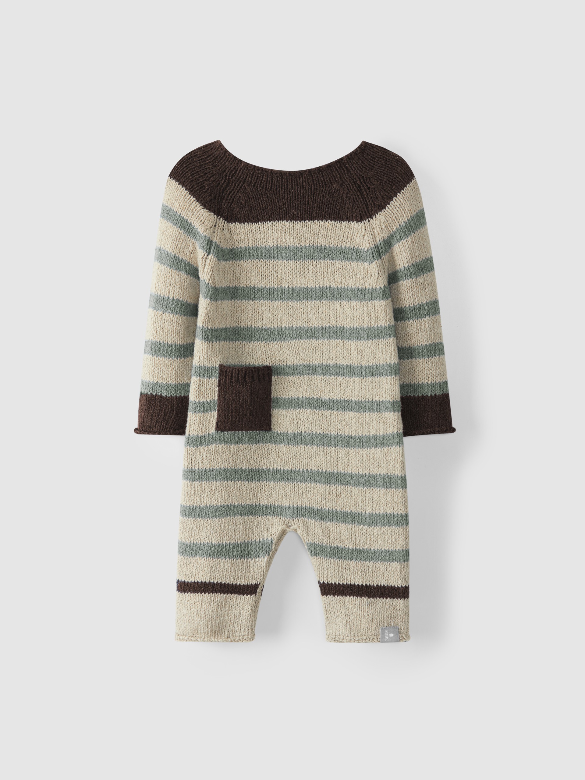 Trajecito tejido a rayas