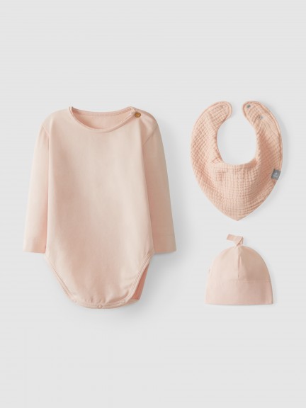 Kit body, babete e gorro