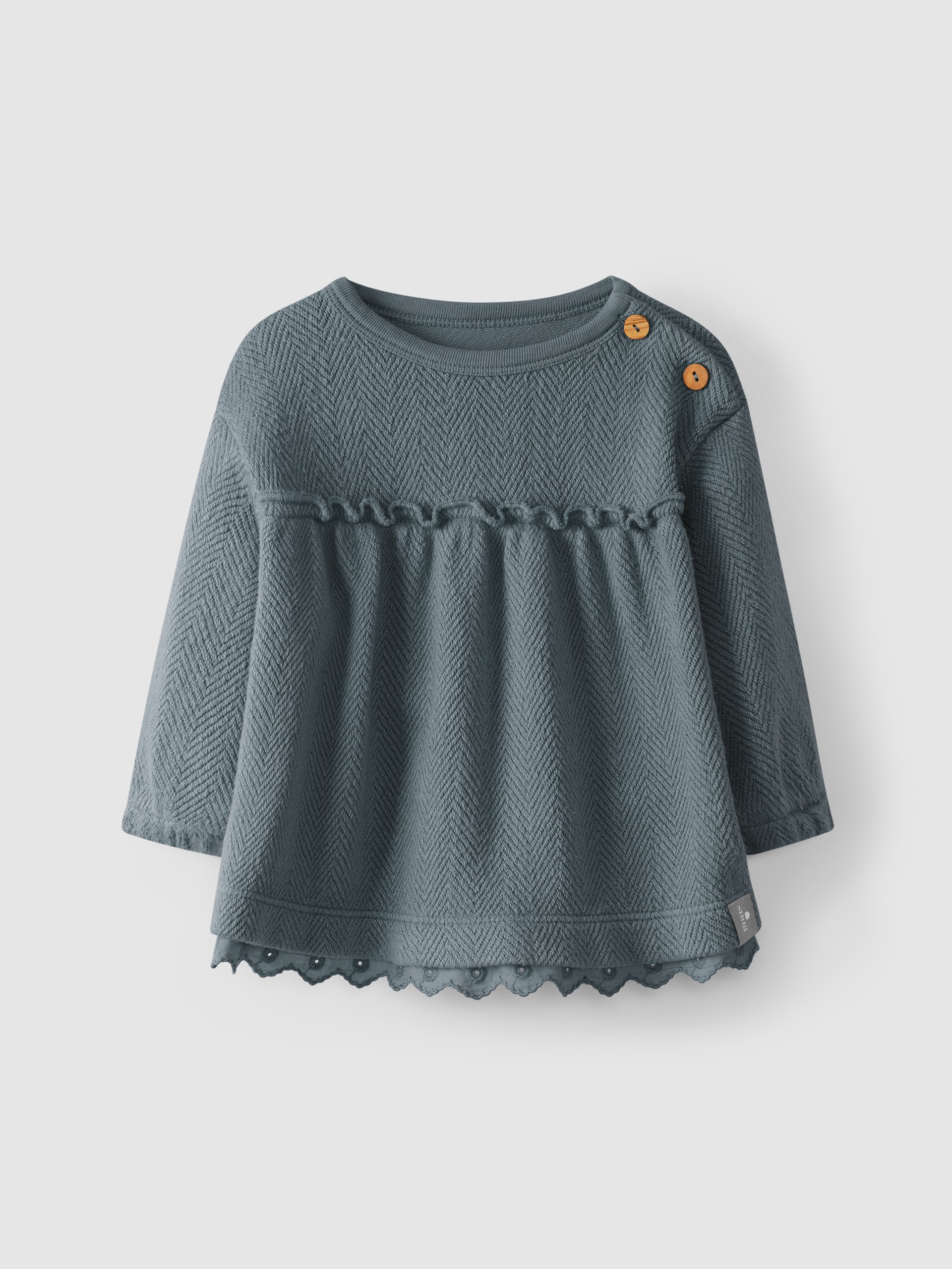 Organic cotton embroidered dress