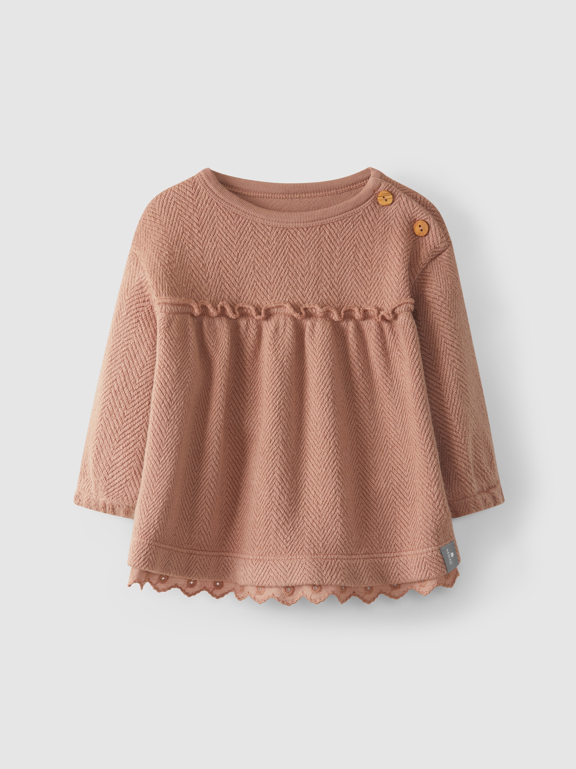 Organic cotton embroidered dress