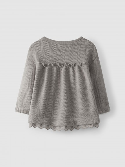 Vestido con bordado en algodón orgánico Vestido con bordado en algodón orgánico