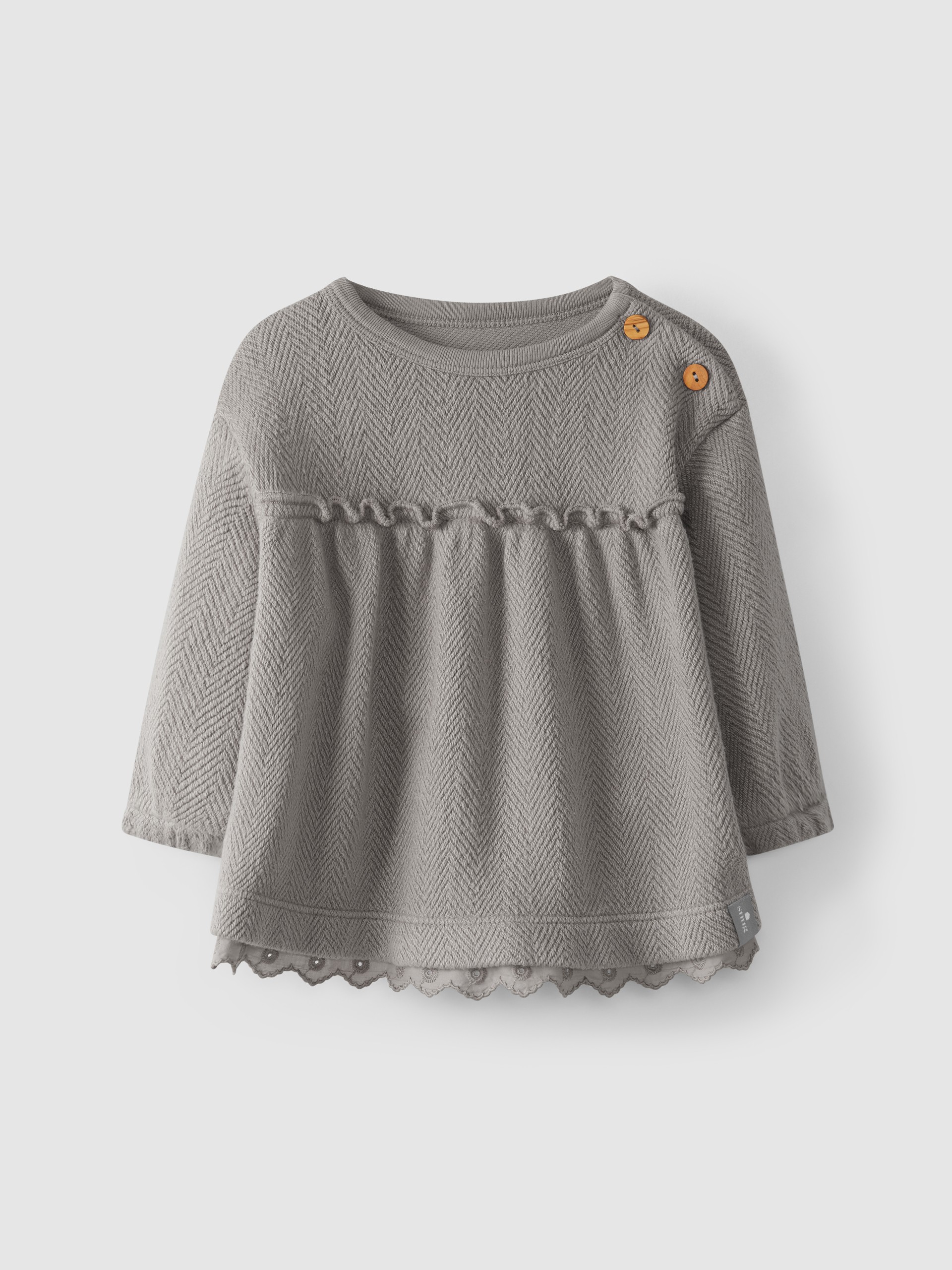 Organic cotton embroidered dress