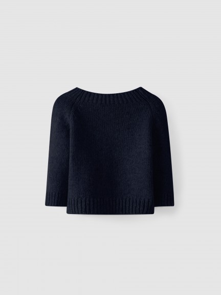 Knitted cardigan round neckline Knitted cardigan round neckline