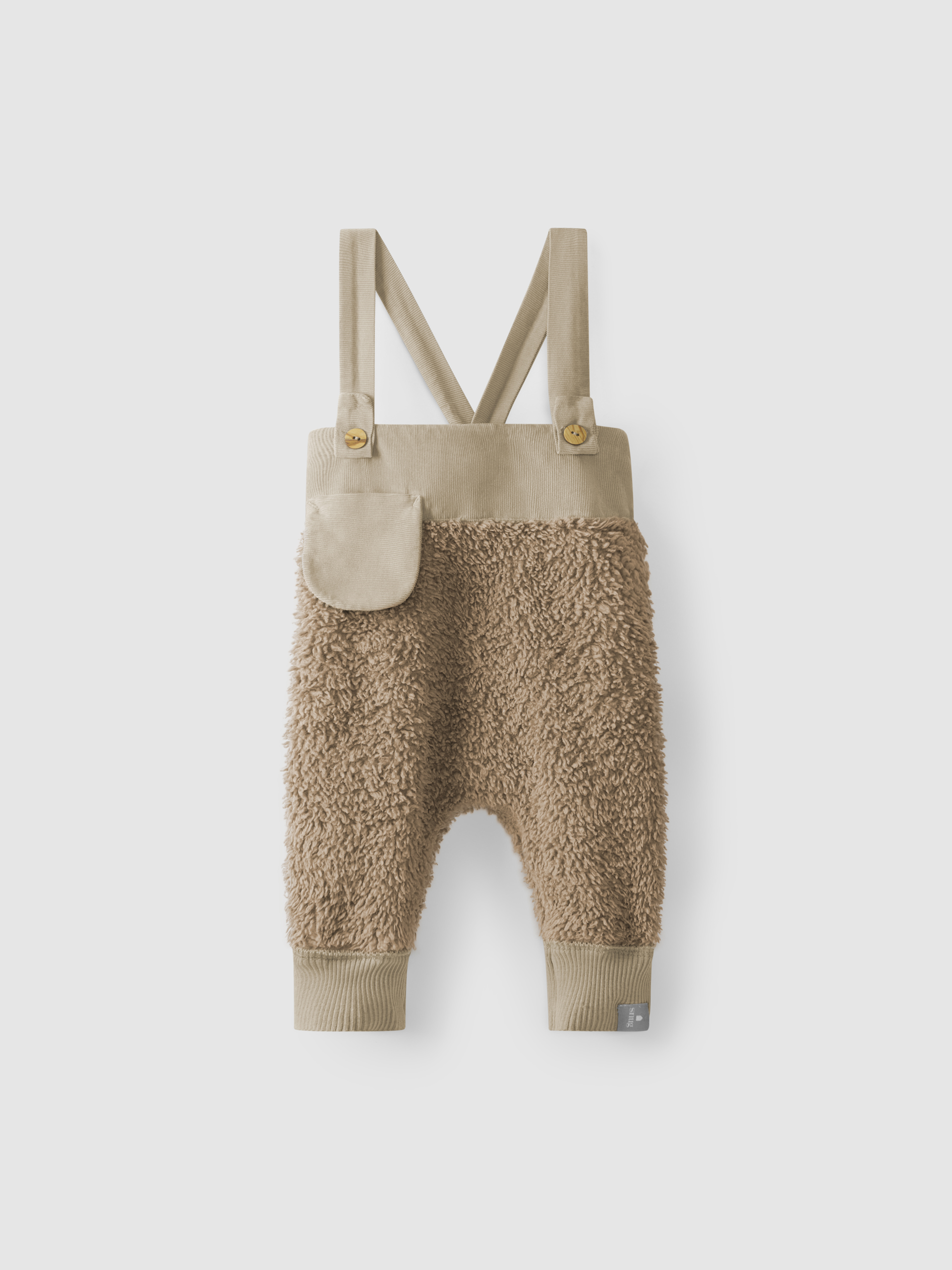 Organic cotton fur dungarees
