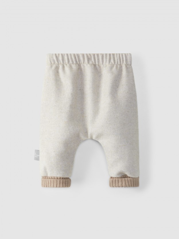 Cotton pull-up pants