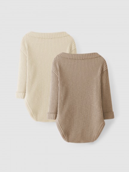 Set two ribbed jersey bodysuits Set two ribbed jersey bodysuits