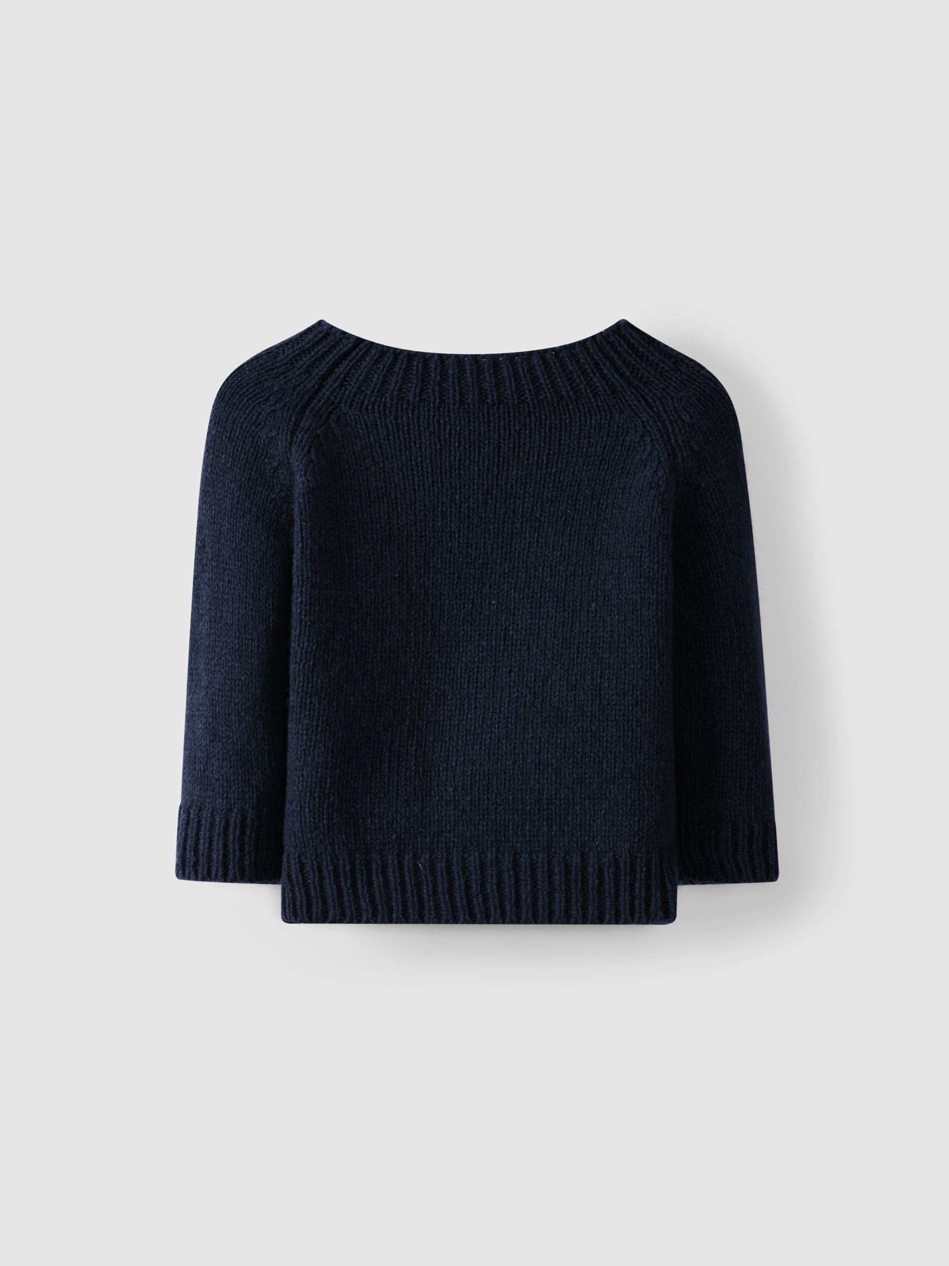 Knitted jumper, figure of eight rib stitch