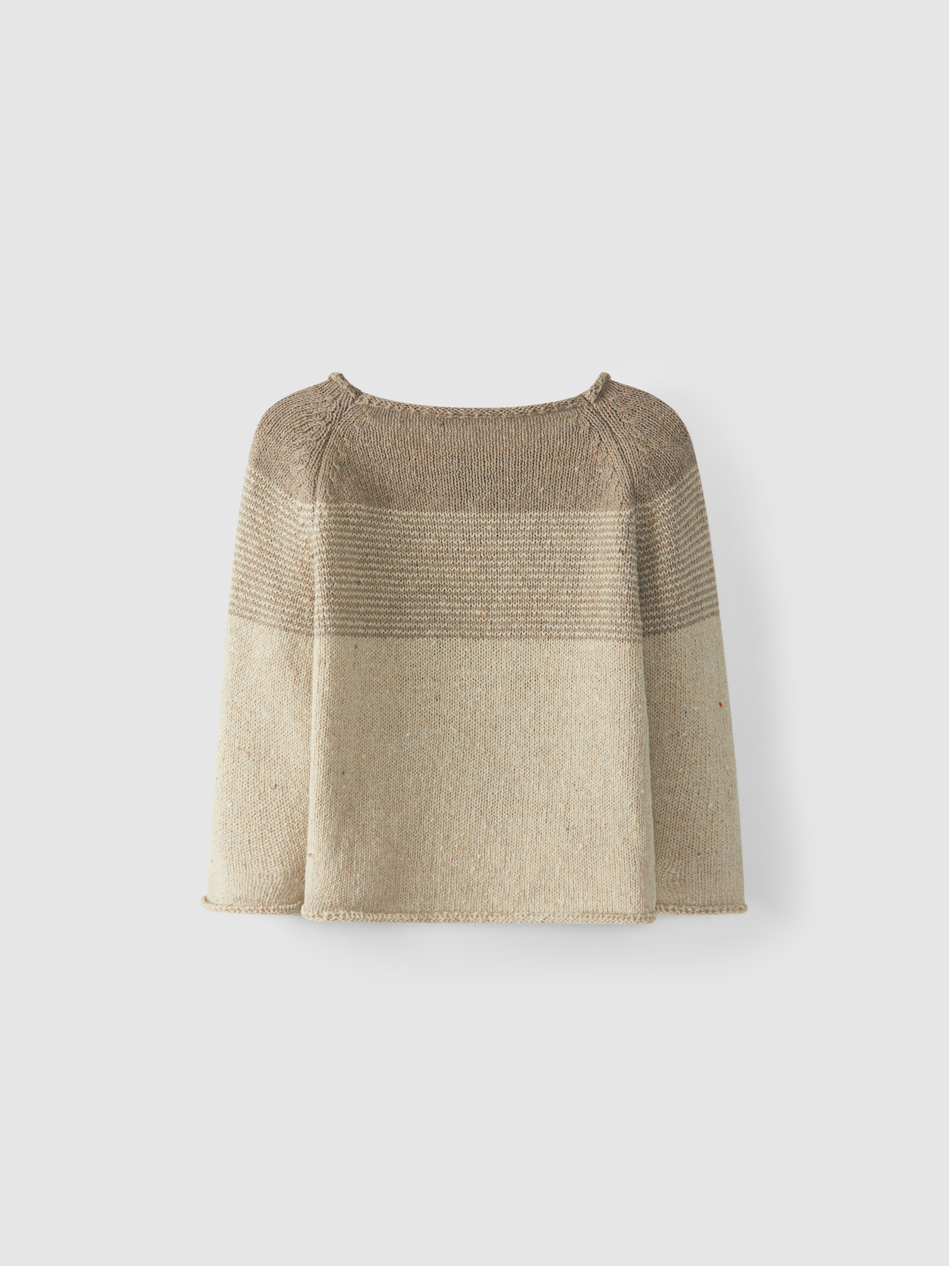 Knitted jumper with recycled cotton