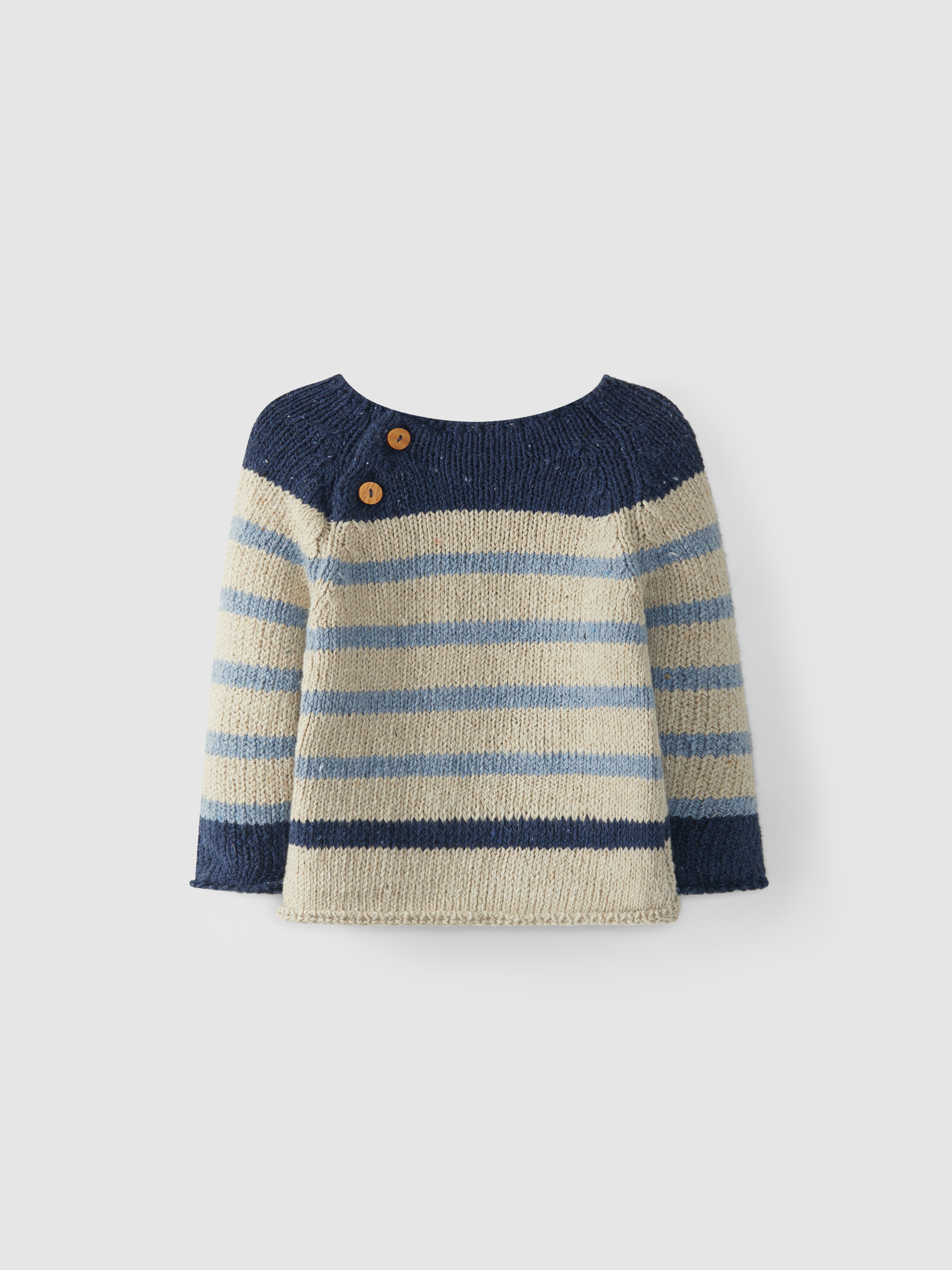 Striped knitted jumper