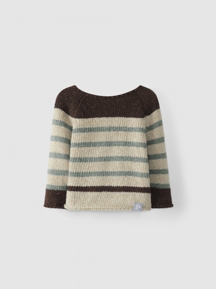 Striped knitted jumper Striped knitted jumper