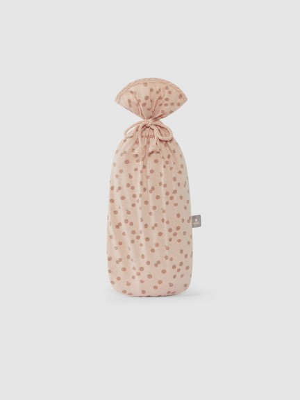 Swaddle set with tomato print bag and bib Swaddle set with tomato print bag and bib