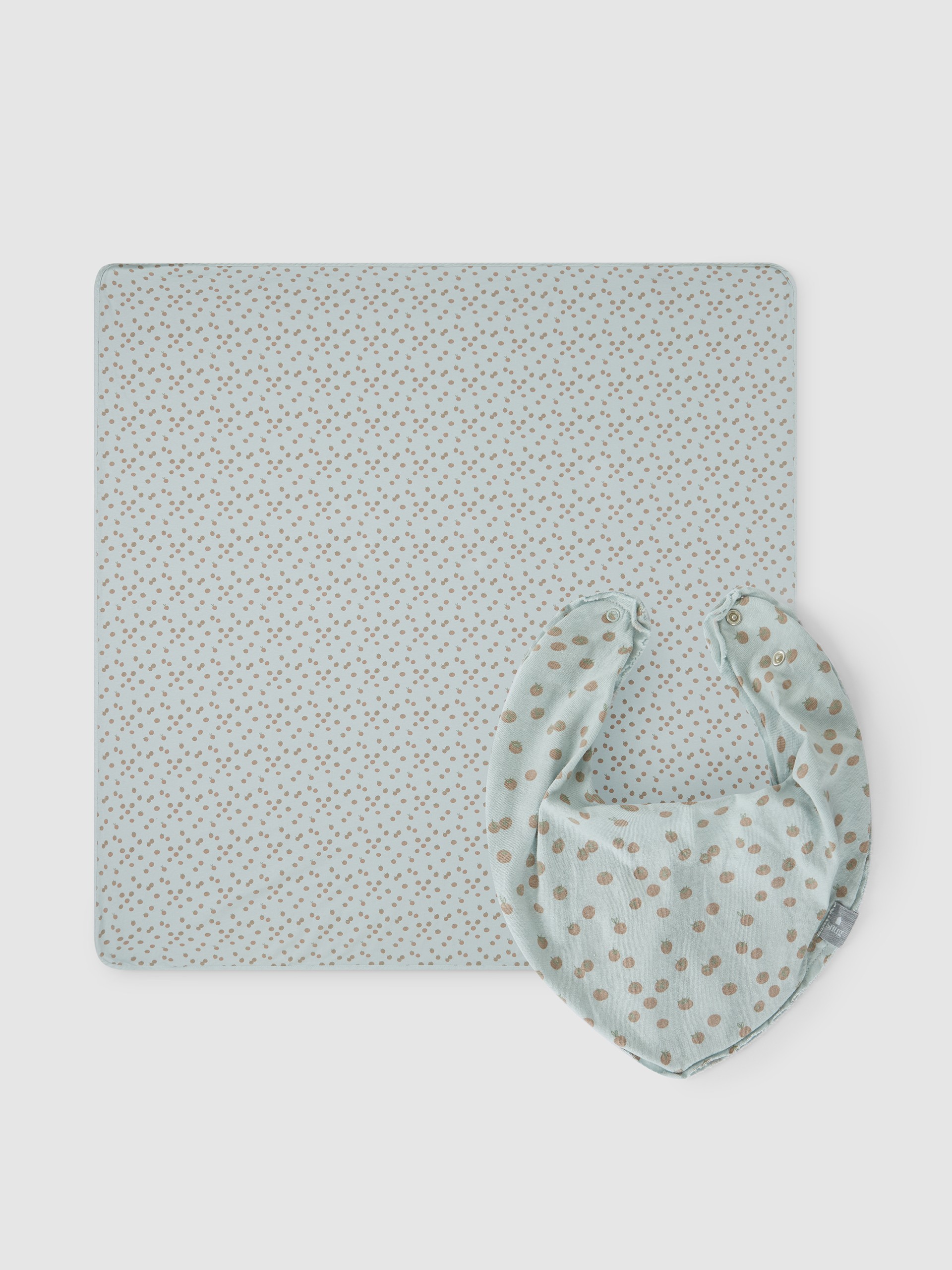 Kit Swaddle com saco e babete tomates