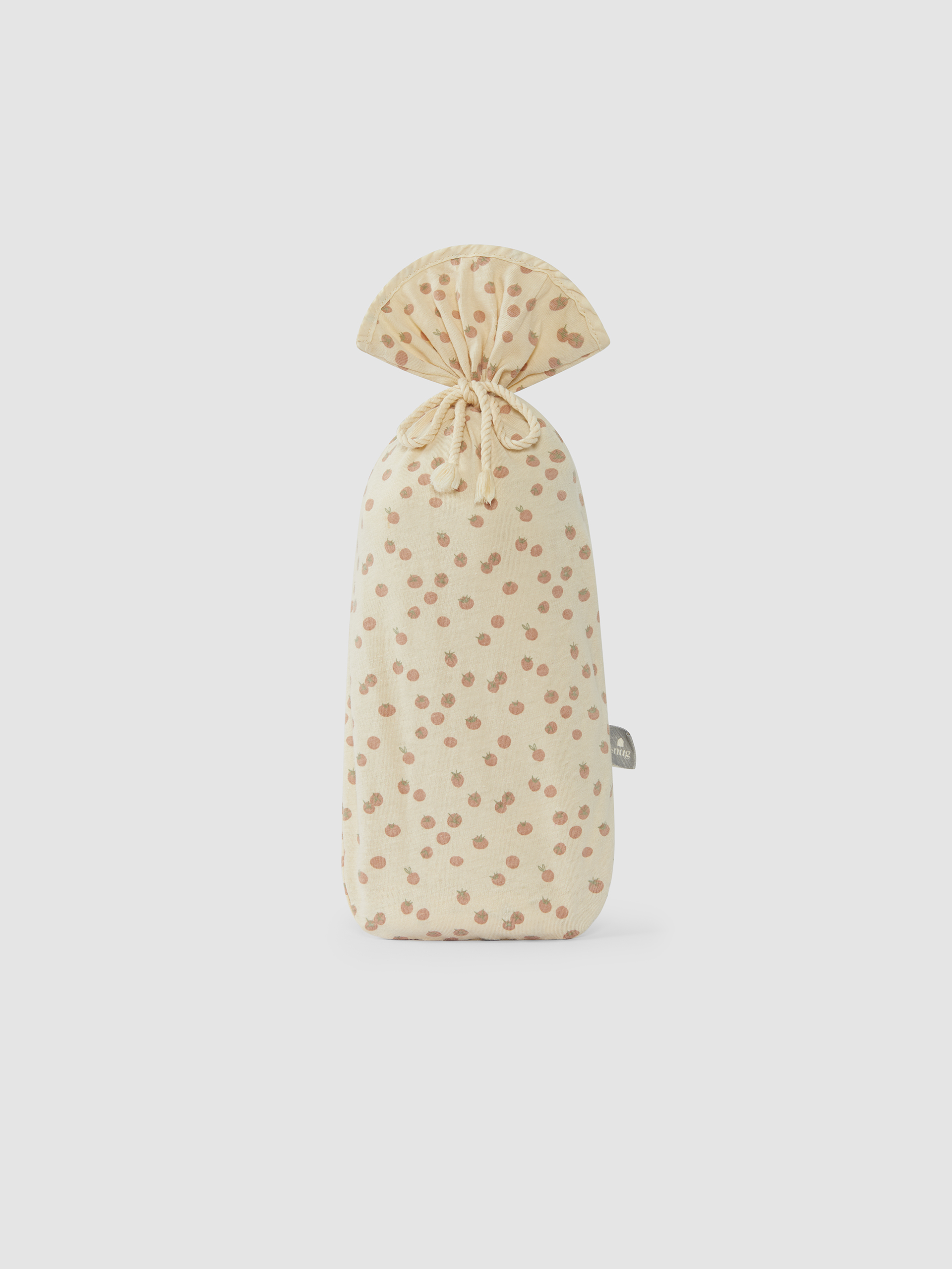 Swaddle set with tomato print bag and bib