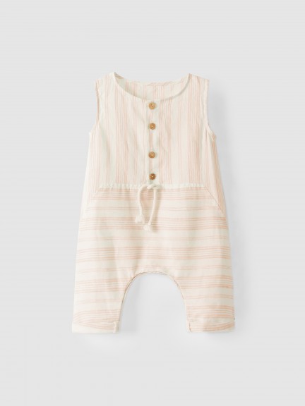 Striped overalls