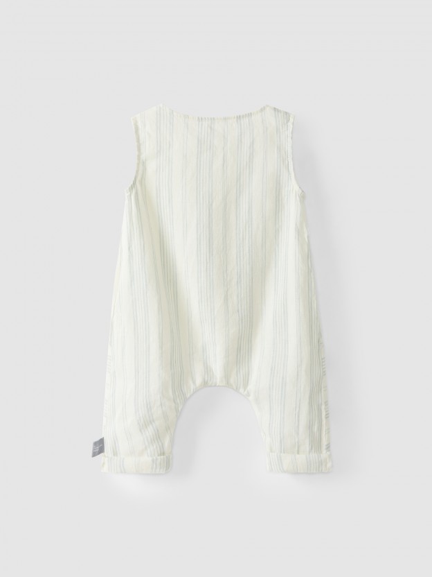 Striped overalls Striped overalls