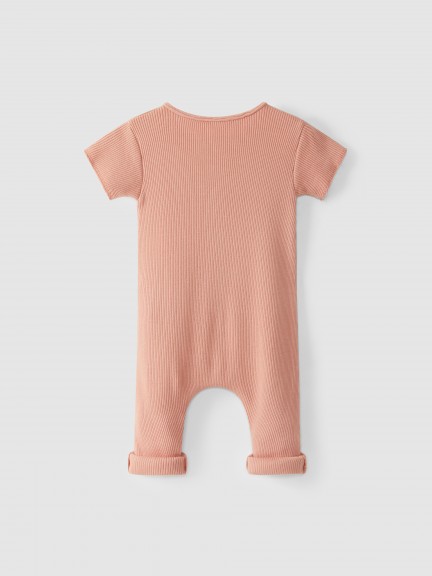 Macacão algodão orgânico canelado Macacão algodão orgânico canelado