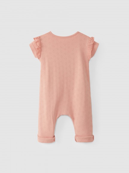 Overalls with picot heart pattern Overalls with picot heart pattern