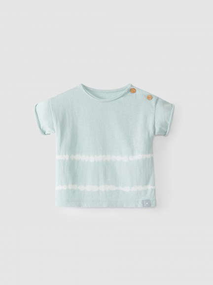 Set of two tie-dyed T-shirts in ribbed cotton Set of two tie-dyed T-shirts in ribbed cotton