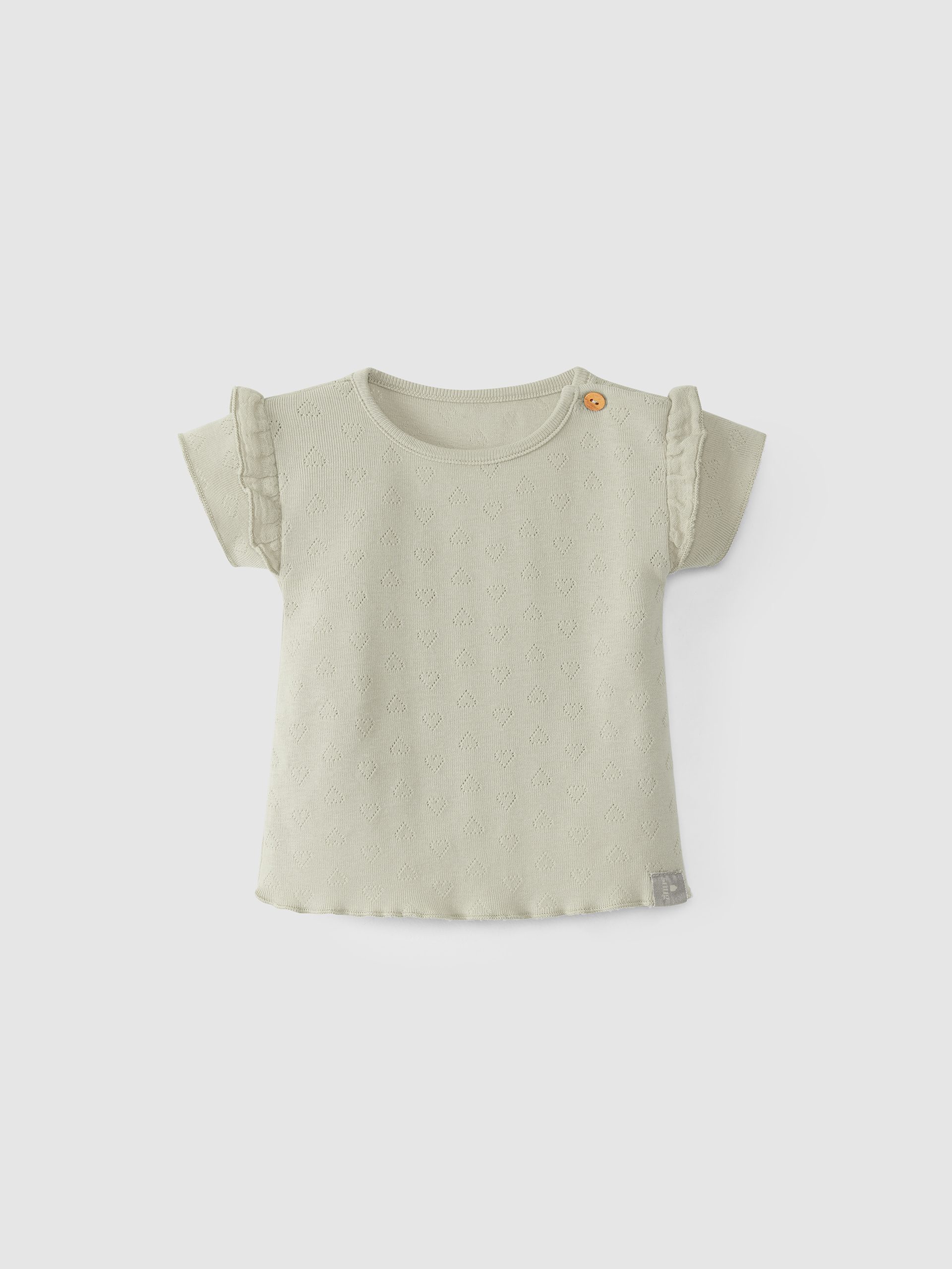 Two-T-shirt set, tie-dyed and picot pattern