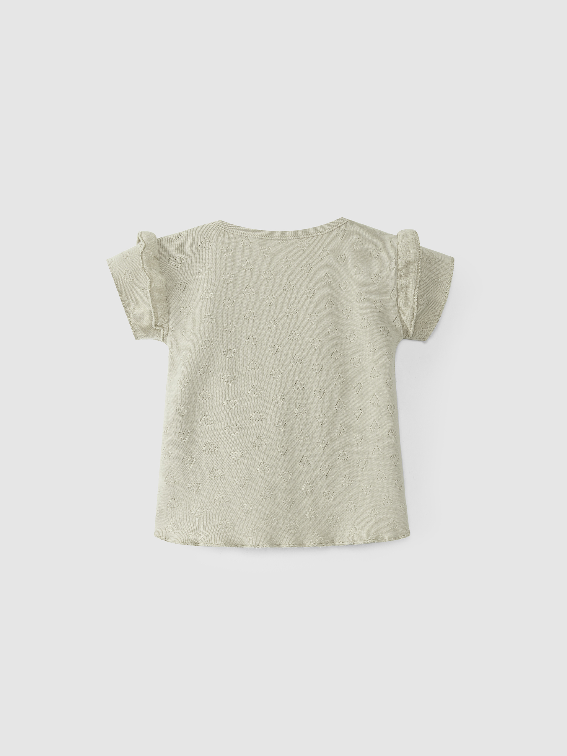 Two-T-shirt set, tie-dyed and picot pattern