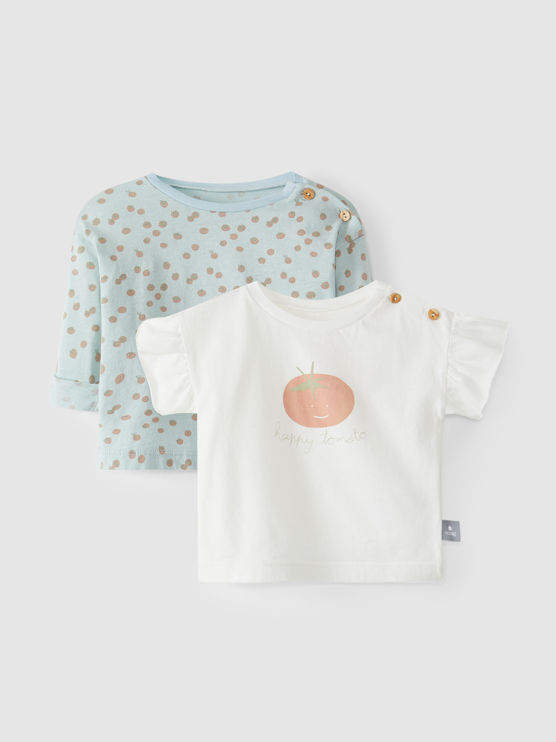 Set of two "happy tomato" T-shirts