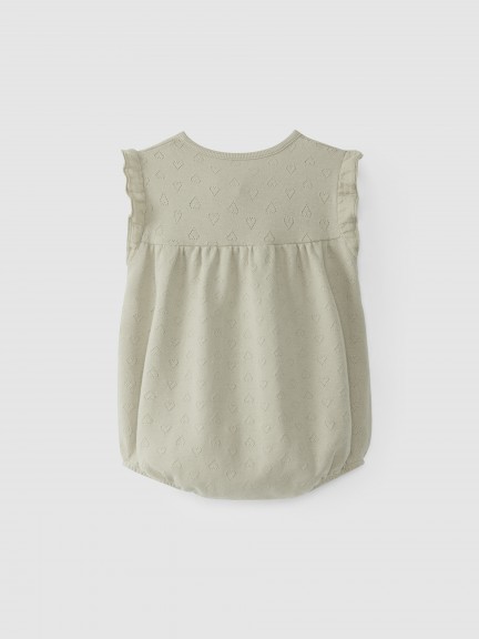 Shortie with picot heart pattern Shortie with picot heart pattern