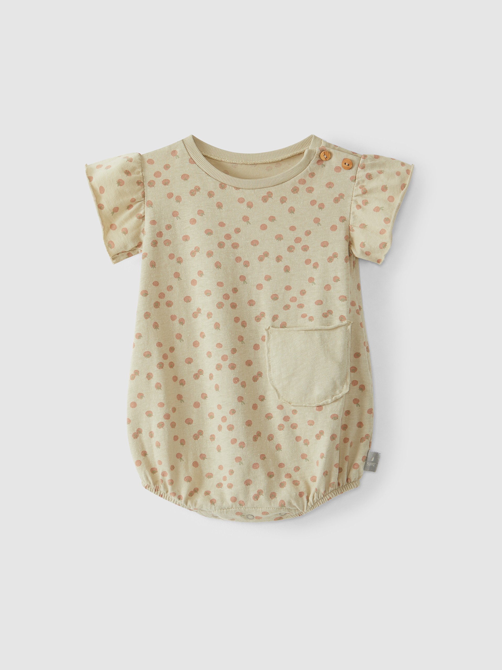 Shortie with small tomatoes print