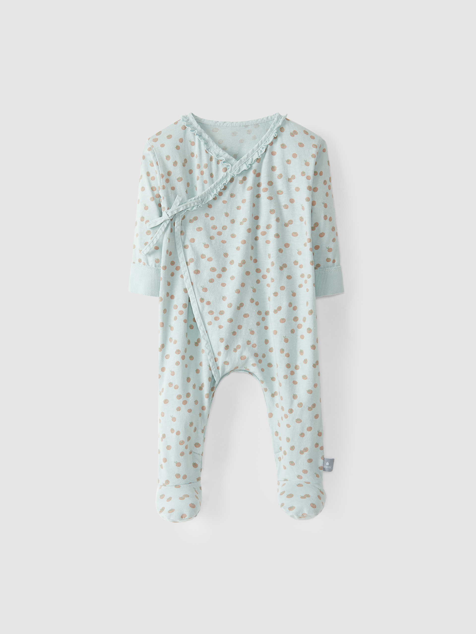 Crossover babygrow tomato print