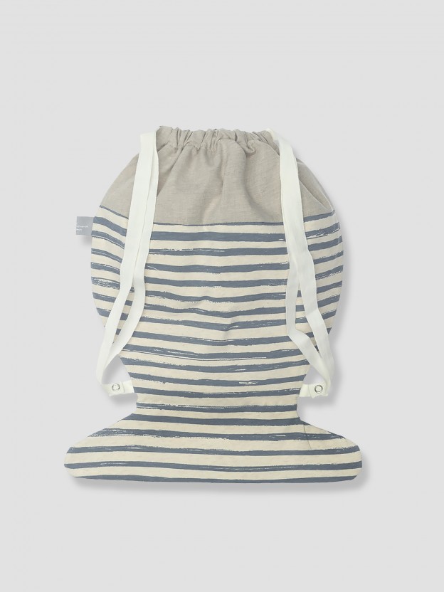 Striped playschool backpack