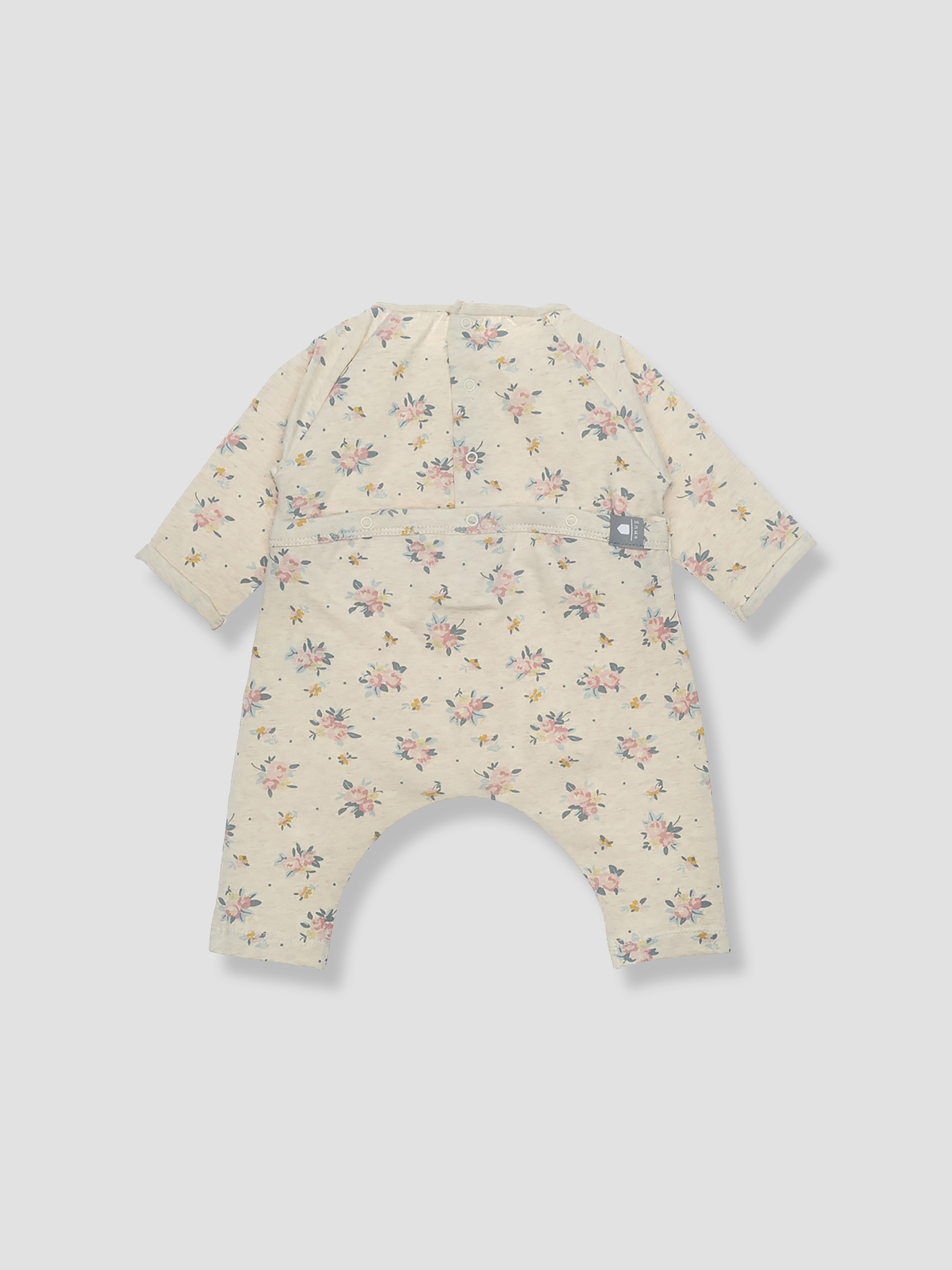 Floral footless babygrow