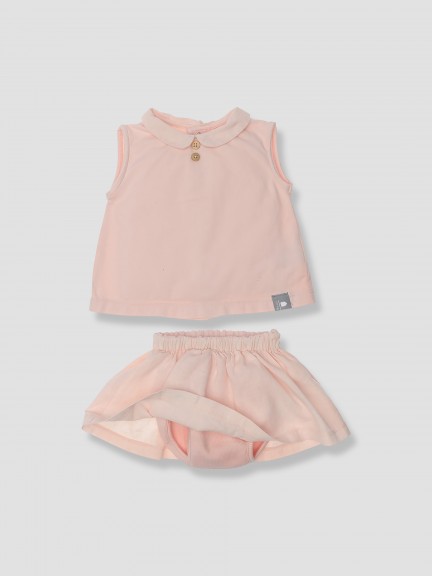 Organic cotton set: blouse + skirt Organic cotton set: blouse + skirt