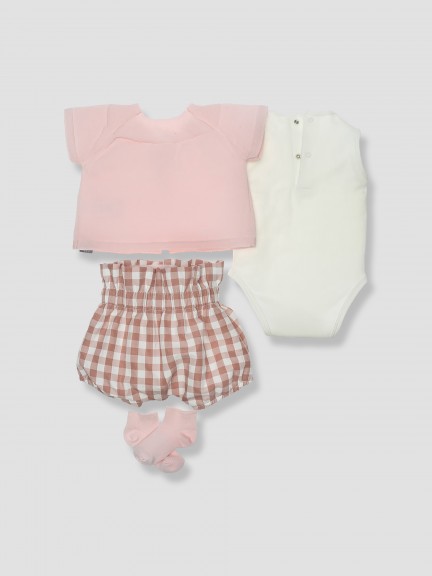 4-piece vichy set 4-piece vichy set