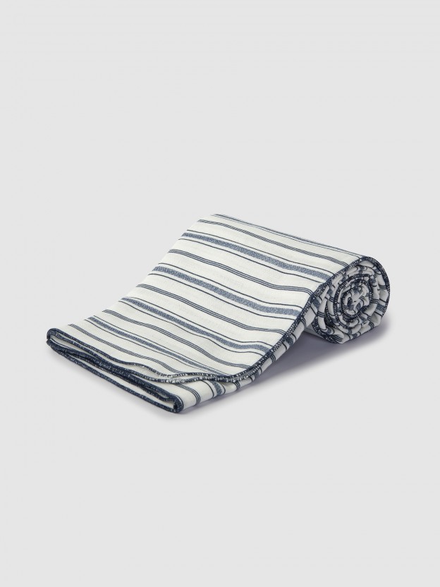 Organic cotton jersey swaddle with bag