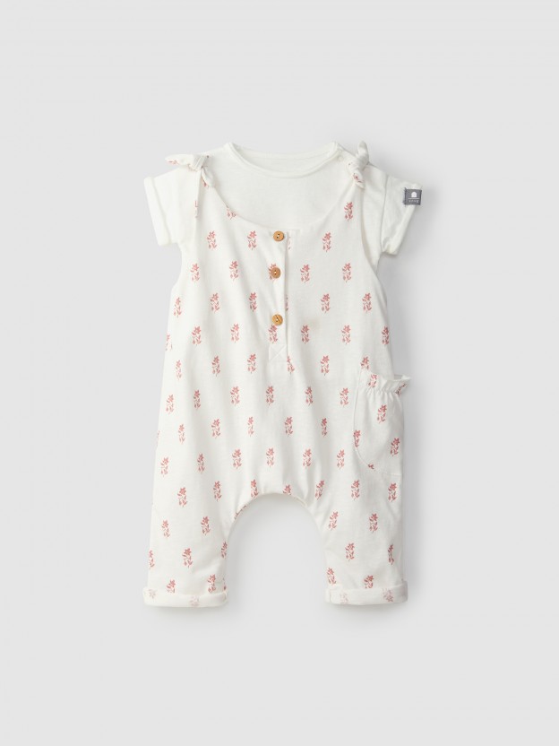 Set t-shirt and dungarees