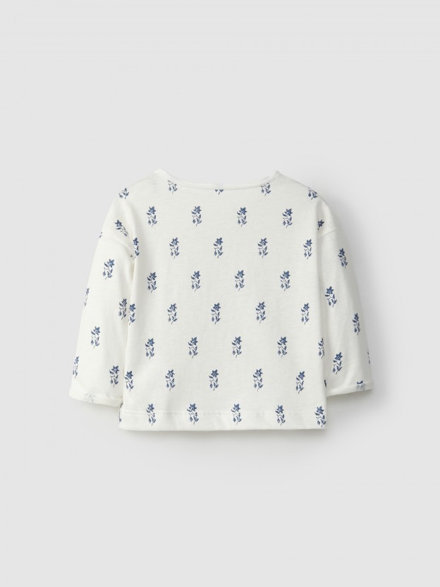 Kit de duas t-shirts dip dye e estampada