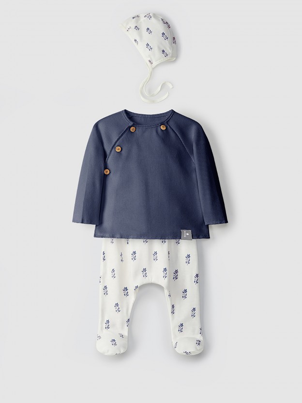 Kit meias calas + camisola + touca
