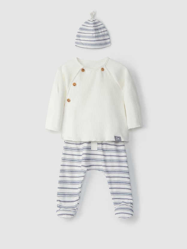 Kit calas + camisola + gorro