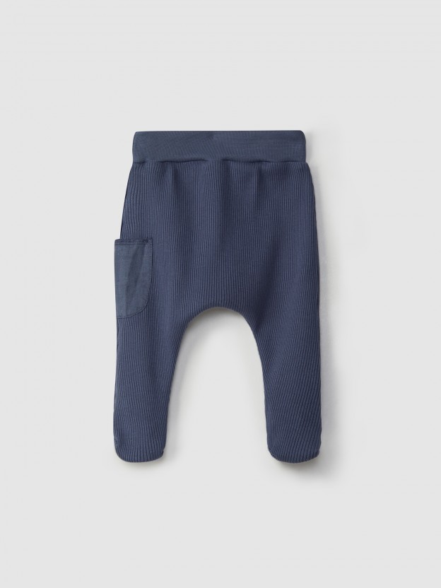 Kit meias-calças + longsleeve malha cane