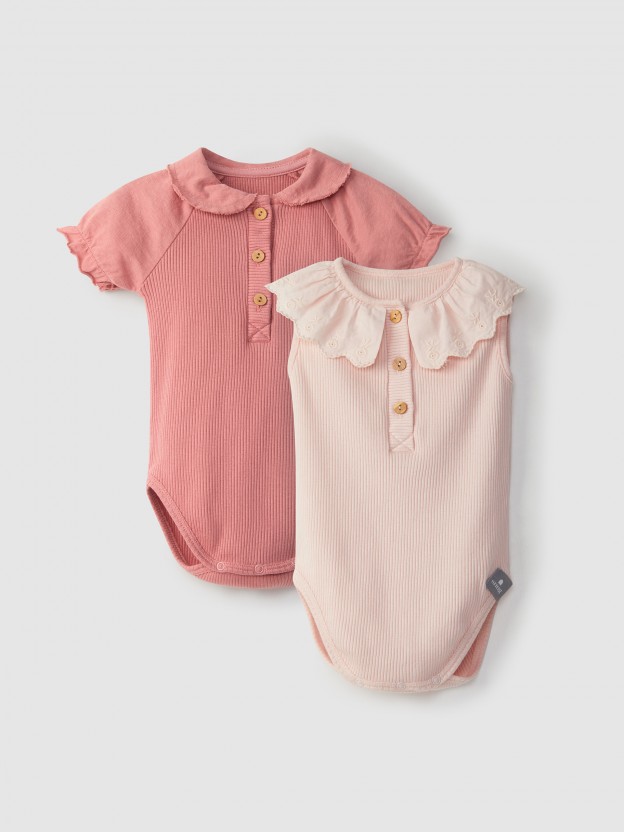 Kit bodies gola folho e gola redonda