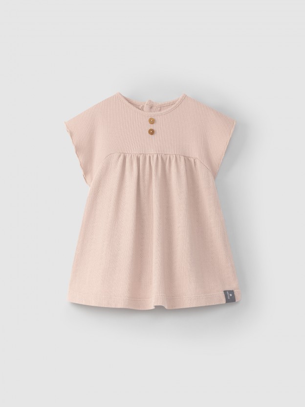 Organic cotton jersey dress