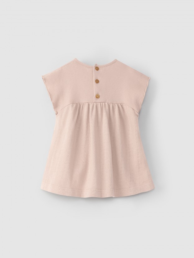 Organic cotton jersey dress