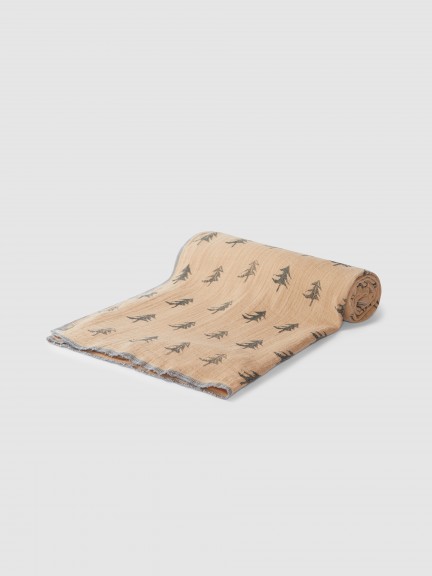 Pine trees swaddle in muslin Pine trees swaddle in muslin