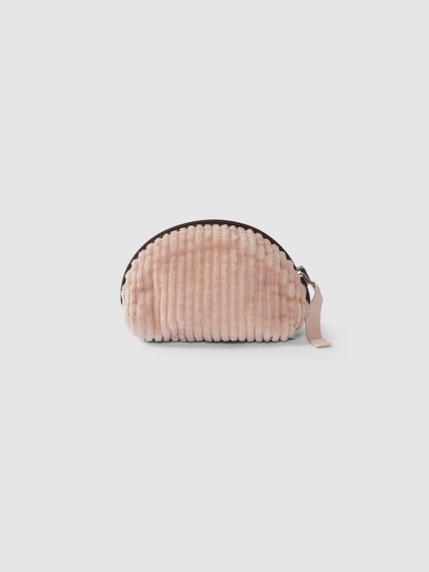 Corduroy bag + pacifier clip kit