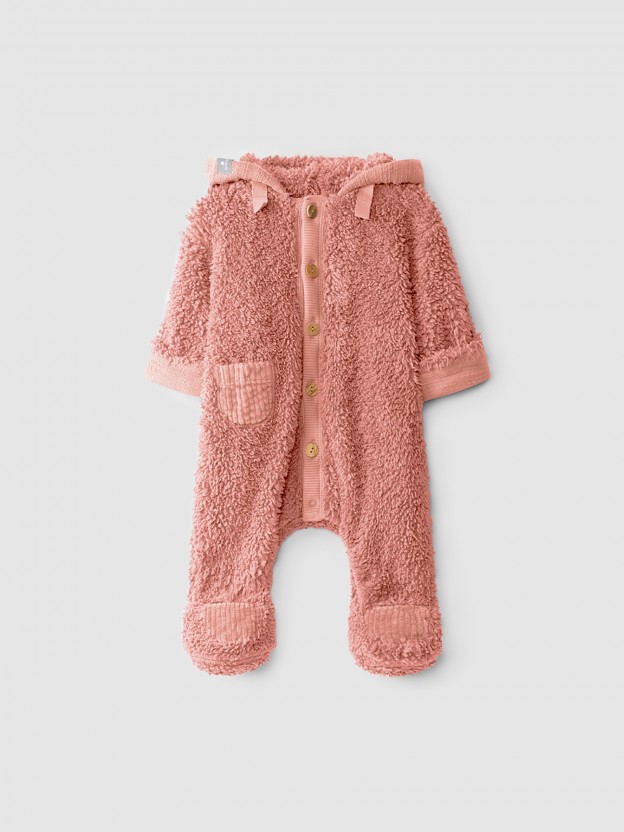 Babygrow in organic cotton fur