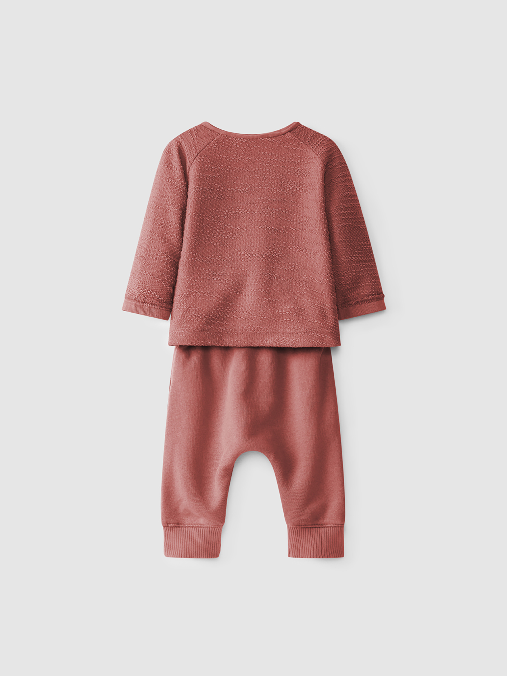 Textured fleece sweat + pants kit